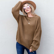 Cozy and Soft Waffle Basic Pullover Sweater
