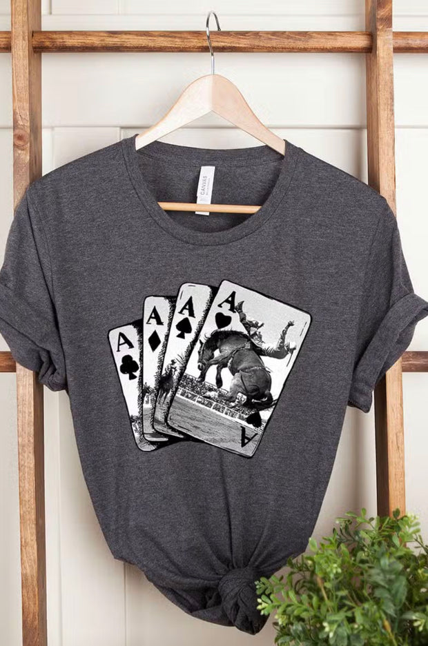 BRONC ACES GRAPHIC TEE