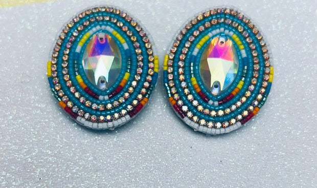 Serape Beaded earrings