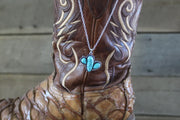 Cactus Turquoise Western Necklace
