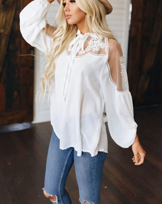 Wild Oats Boho Lace Top