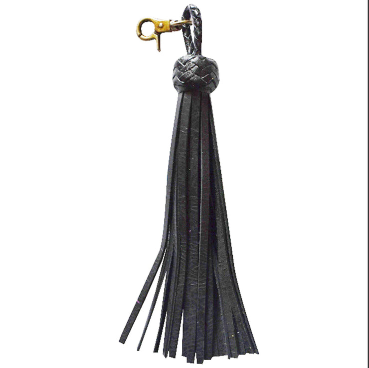 Fringed key ring holder