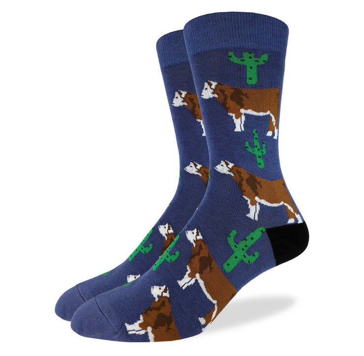 Men'S Cactus Cow Socks