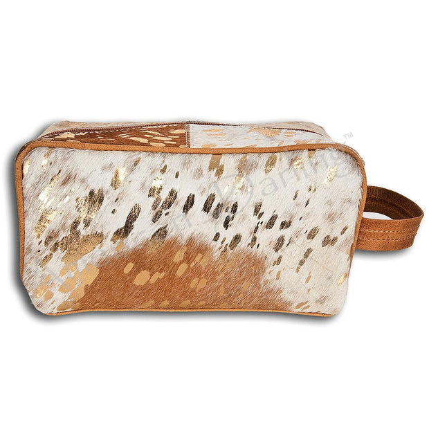 TAN TOILETRY BAG