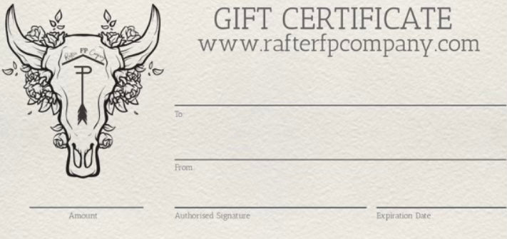 Rafter FP Company Gift Cards