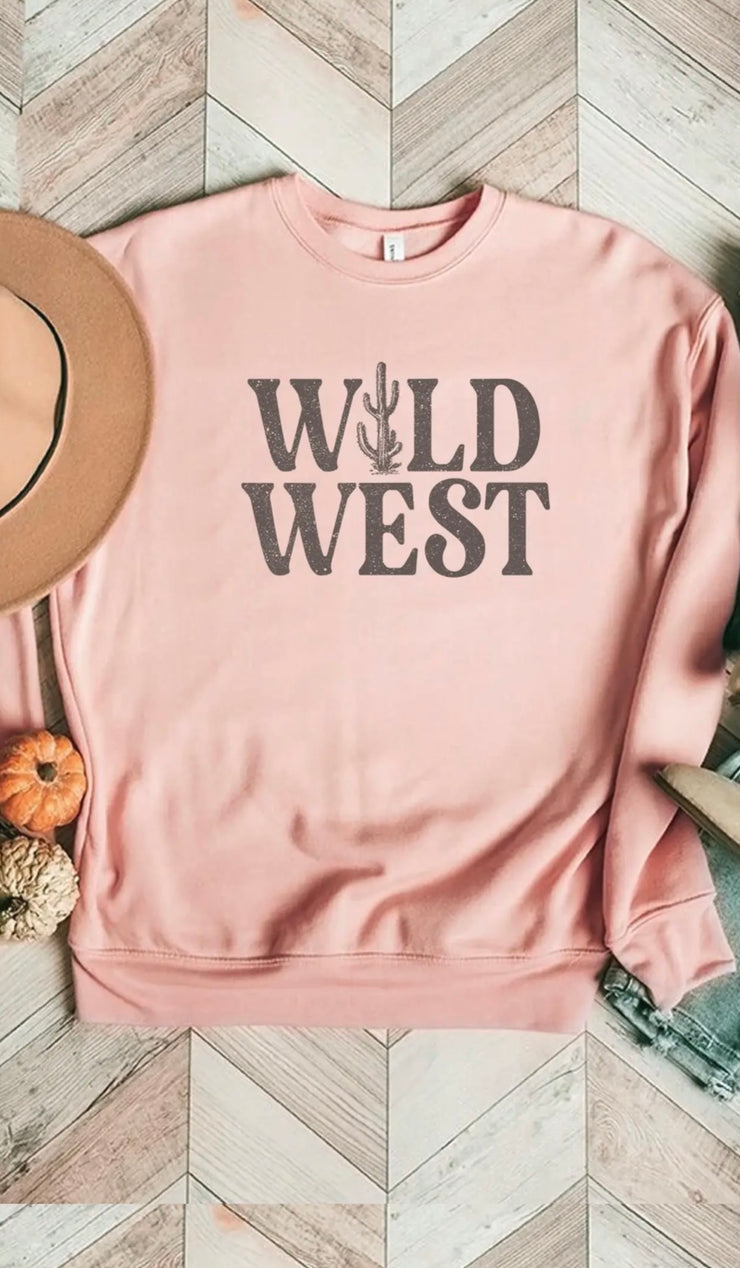 Pink Wild West Crew Sweatshirt